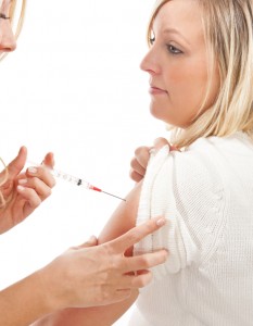 Nurse Giving Patient an Injection.